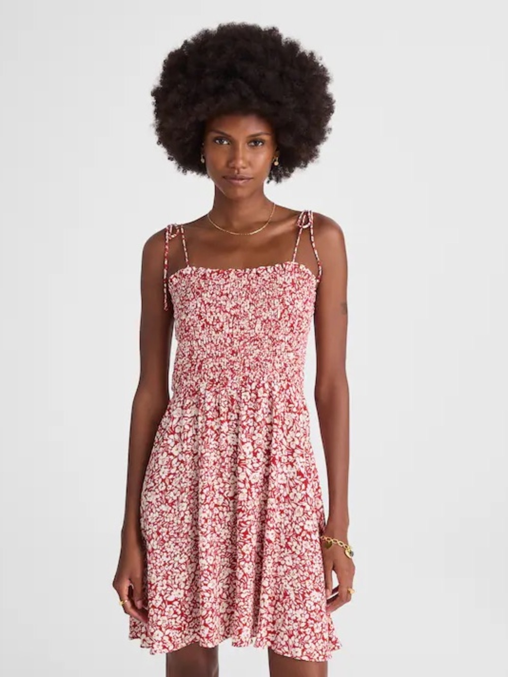 Madewell Tie Shoulder Mini Dress